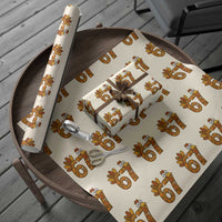 Six And Seven Meme Turkey Wrapping Paper Roll Funny Thanksgiving Gift - Wonder Print Shop