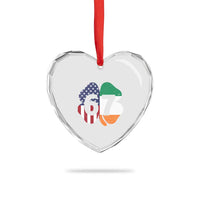 Six Seven 6 7 St Patricks Day Heart Crystal Glass Ornament 67 Meme Irish American Ireland Flag Lucky Shamrocks