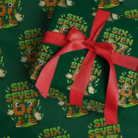 Six Seven Brainrot Italian Funny 67 Kids Gaming Meme Wrapping Paper Roll