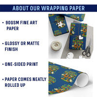 Six Seven Brainrot Italian Funny 67 Kids Gaming Meme Wrapping Paper Roll