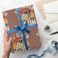 Six Seven Bruh 67 Meme Funny Capybara Wrapping Paper Roll