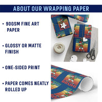 Six Seven Bruh Christmas Dabbing Wrapping Paper Roll Funny 67 Meme Retro Santa Kid Vibes - Wonder Print Shop