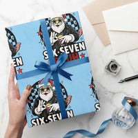 Six Seven Bruh Christmas Meme Wrapping Paper Roll Cool Santa 67 Hand Sign Street Style Vibes - Wonder Print Shop