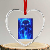 Six Seven Energy Overload Graphic Heart Crystal Glass Ornament 67 Mason Kid Analog Horror Meme - Wonder Print Shop