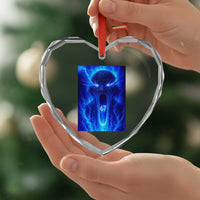 Six Seven Energy Overload Graphic Heart Crystal Glass Ornament 67 Mason Kid Analog Horror Meme - Wonder Print Shop