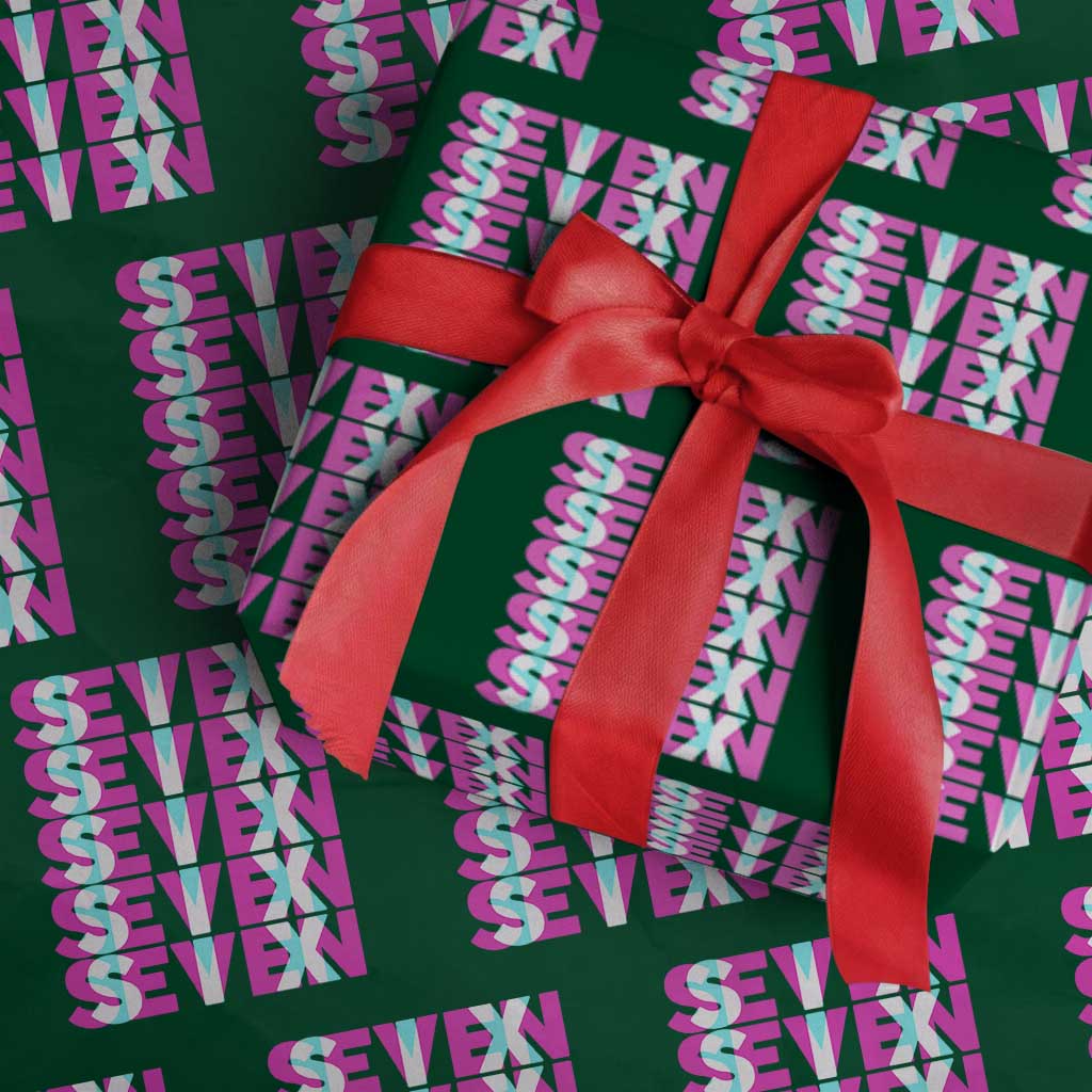 Six Seven Glitch Optical Illusion Meme Wrapping Paper Roll Funny Gen Z Alpha Gift - Wonder Print Shop