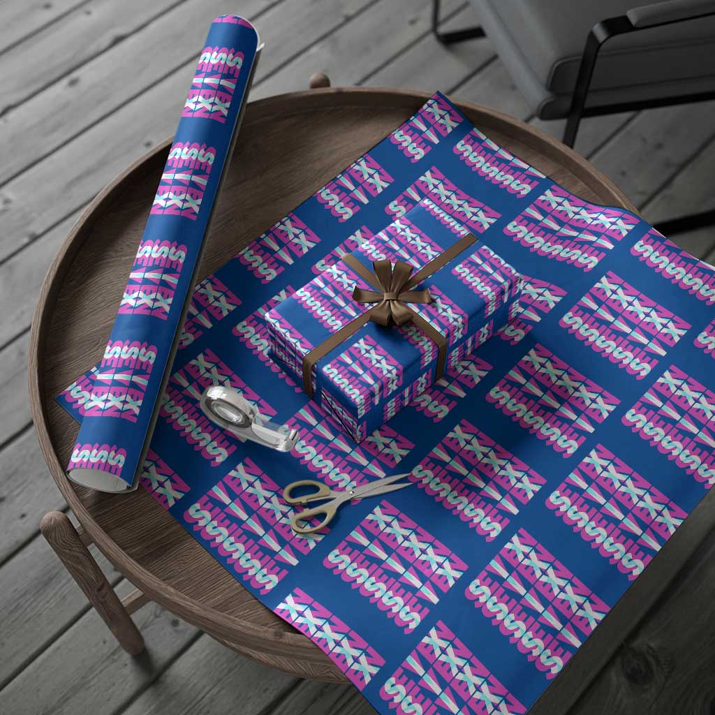 Six Seven Glitch Optical Illusion Meme Wrapping Paper Roll Funny Gen Z Alpha Gift - Wonder Print Shop
