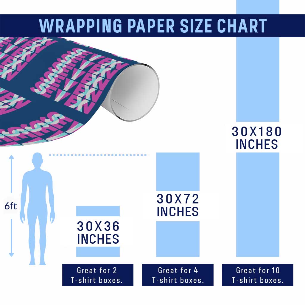 Six Seven Glitch Optical Illusion Meme Wrapping Paper Roll Funny Gen Z Alpha Gift - Wonder Print Shop