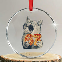 Six Seven Meme Cat 67 Pizza Nugget Crystal Glass Ornament Funny Gen Alpha 67 Trend Gift - Wonder Print Shop