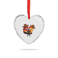 Six Seven Meme Cowboy Heart Crystal Glass Ornament Funny Western 67 Trend Gift - Wonder Print Shop