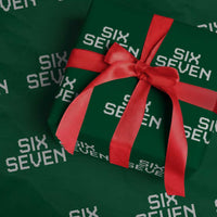 Six Seven Meme Pixel 67 Gen Alpha Internet Joke Wrapping Paper Roll - Wonder Print Shop