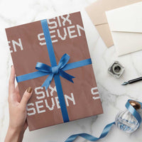 Six Seven Meme Pixel 67 Gen Alpha Internet Joke Wrapping Paper Roll - Wonder Print Shop