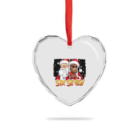 Six Seven Meme Santa Bigfoot Heart Crystal Glass Ornament 67 Viral Gen Alpha Slang Christmas Gift - Wonder Print Shop