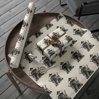 Six Seven Meme Skeleton Cowboy Wrapping Paper Roll Funny Western Gift - Wonder Print Shop