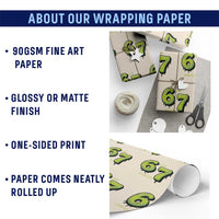 Six Seven Meme Tennis Lover Wrapping Paper Roll Gen Alpha Slang Gift - Wonder Print Shop
