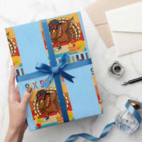 Six Seven Meme Turkey Dabbing Wrapping Paper Roll Funny Thanksgiving Gift - Wonder Print Shop