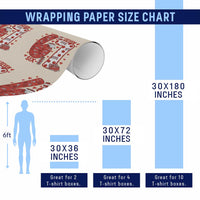 Six Seven Tennis Meme Wrapping Paper Roll Funny Gen Alpha Valentine - Wonder Print Shop