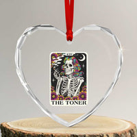 Skeleton 420 Cannabis Heart Crystal Glass Ornament Tarot Card The Stoner Weed Lover - Wonder Print Shop