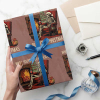 Skeleton Christmas Wrapping Paper Roll When You're Dead Inside But It's Xmas Chillin'
