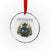 Skeleton Cowboy Football Player Crystal Glass Ornament Western Fan Gift - Wonder Print Shop