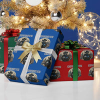 Skeleton Cowboy Football Player Wrapping Paper Roll Western Fan Gift - Wonder Print Shop