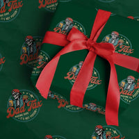 Skeleton Dad Tax Making Sure Its Not Poison Wrapping Paper Roll Husband Daddy Fathers Day Gift
