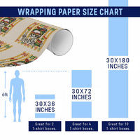 Skeleton Juneteenth Freedom Wrapping Paper Roll African American Pride Gift