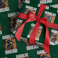 Skeleton Meme Wrapping Paper Roll Garlic Bread Flaming Biker On Fire Funny Edgy Hard Cringe