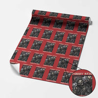 Skeleton Meme Wrapping Paper Roll Tummy Ache Survivor Funny Cool Edgy Hard Cringe
