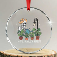 Skeleton Monstera Lover Crystal Glass Ornament Never Enough Plants TS12