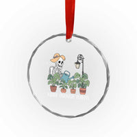 Skeleton Monstera Lover Crystal Glass Ornament Never Enough Plants TS12