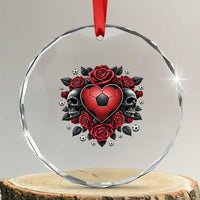 Skeleton Soccer Player Crystal Glass Ornament Valentine Day Gift