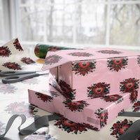 Skeleton Soccer Player Wrapping Paper Roll Valentine Day Gift