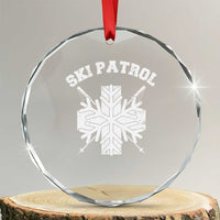 Ski Patrol Crystal Glass Ornament Mountain Rescue Winter Slopes Skiing Snowboarding - Wonder Print Shop