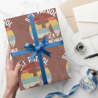 Ski Patrol You Fall We Haul Wrapping Paper Roll Funny Skiing Skier Winter Sport - Wonder Print Shop