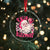 Skibidi Rizzmas Santa Crystal Glass Ornament Rizz Santa Pink Groovy Funny Xmas Gen Alpha Girl Kids - Wonder Print Shop