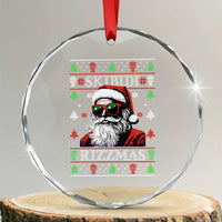 Skibidi Rizzmas Xmas Crystal Glass Ornament Rizz Santa Claus Funny Christmas Gen Alpha TS10