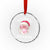 Skibidi Rizzmas Xmas Crystal Glass Ornament Rizz Santa Pink Bubble Gum Funny Xmas Gen Alpha Girl Kids - Wonder Print Shop