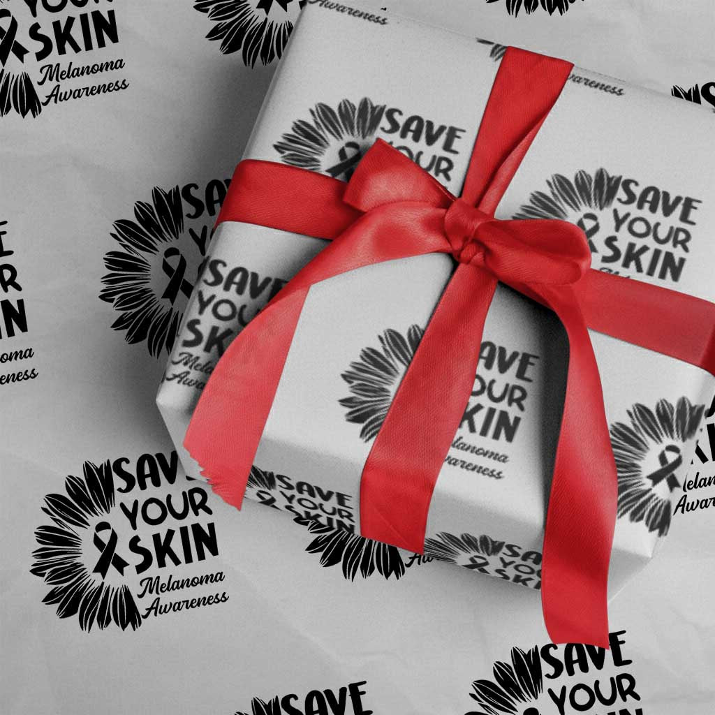 Skin Cancer Fighter Wrapping Paper Roll Save Your Skin