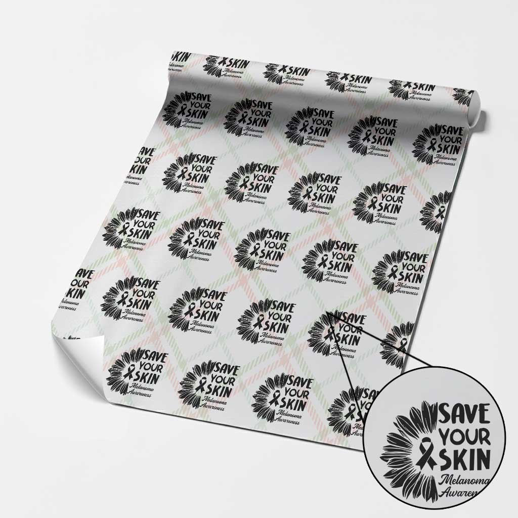Skin Cancer Fighter Wrapping Paper Roll Save Your Skin