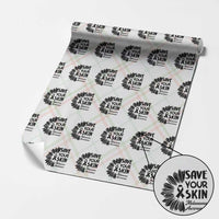 Skin Cancer Fighter Wrapping Paper Roll Save Your Skin