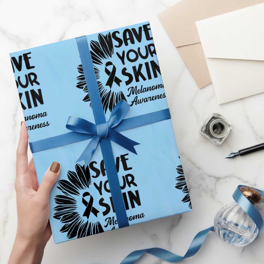 Skin Cancer Fighter Wrapping Paper Roll Save Your Skin