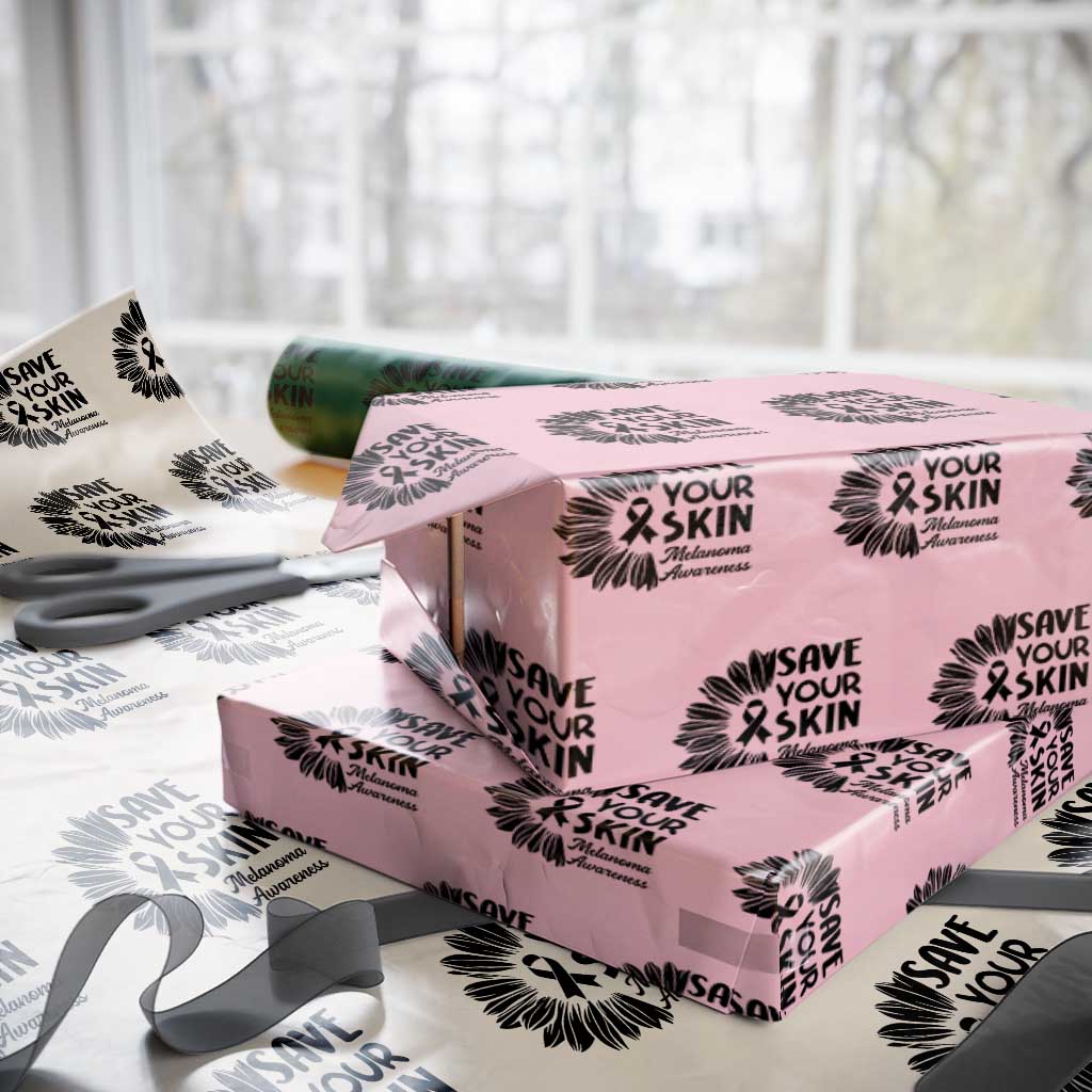 Skin Cancer Fighter Wrapping Paper Roll Save Your Skin