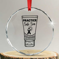 Skin Cancer Prevention Crystal Glass Ornament Practice Safe Sun Awareness Gift