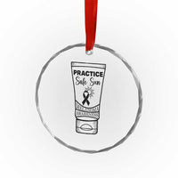 Skin Cancer Prevention Crystal Glass Ornament Practice Safe Sun Awareness Gift