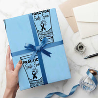Skin Cancer Prevention Wrapping Paper Roll Practice Safe Sun Awareness Gift