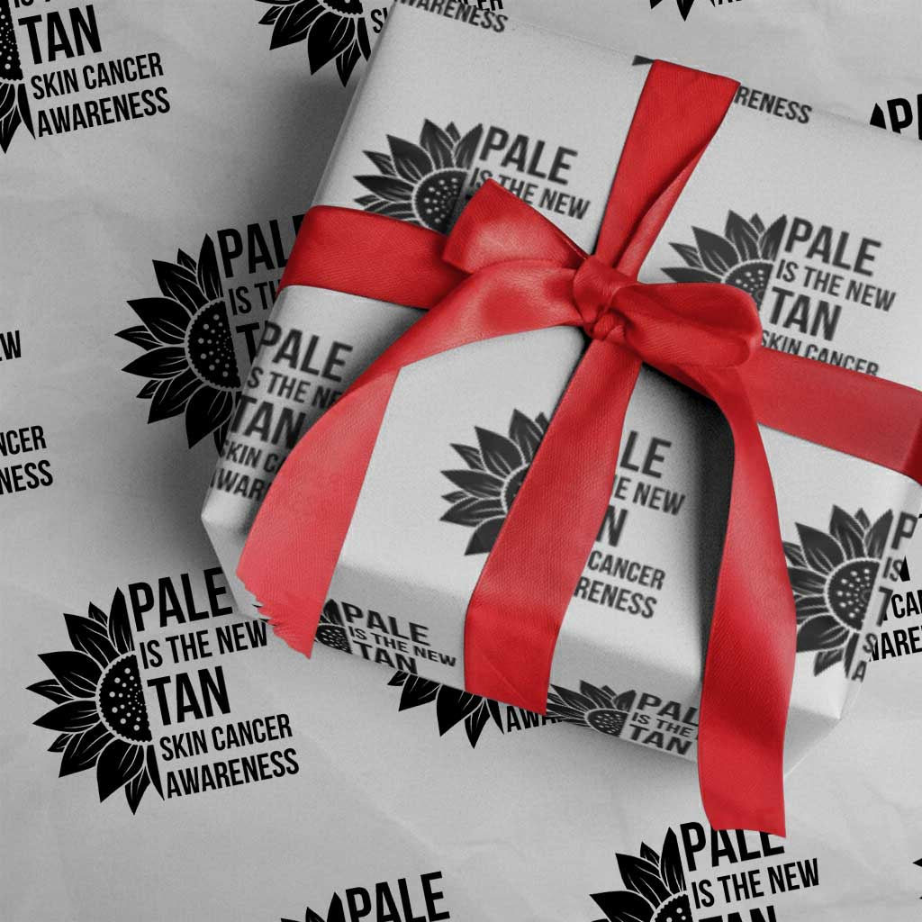 Skin Cancer Survivor Warrior Wrapping Paper Roll Pale Is The New Tan