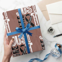 Skin Cancer Warrior Awareness Fighter Wrapping Paper Roll Just Cure It