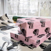 Skin Cancer Warrior Boxing Gift Wrapping Paper Roll His Fight My Fight