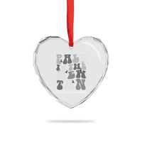 Skin Cancer Warrior Heart Crystal Glass Ornament Pale Is The New Tan